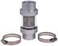 JEGSize 53264 Inline Coolant Filter 1 3/4 in. OD Sizeilver Anodized Finish Billet Alum