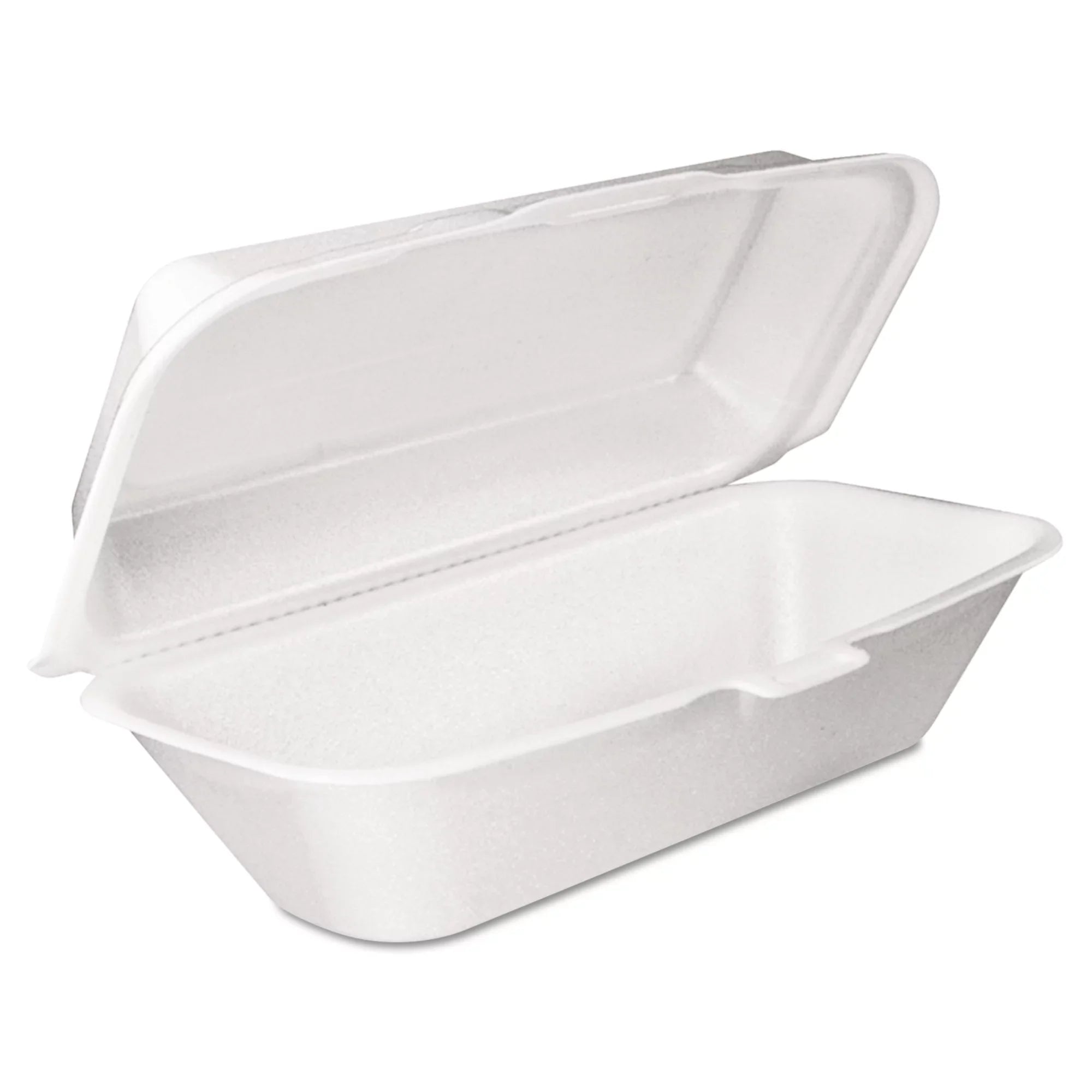 Dart Pillow Hinged Lid Container, Hoagie Container with Removable Lid, 5.3 x 9.8 x 3.3, Ivory, 125/Bag, 4 Bags/Carton -DCC99HT1R
