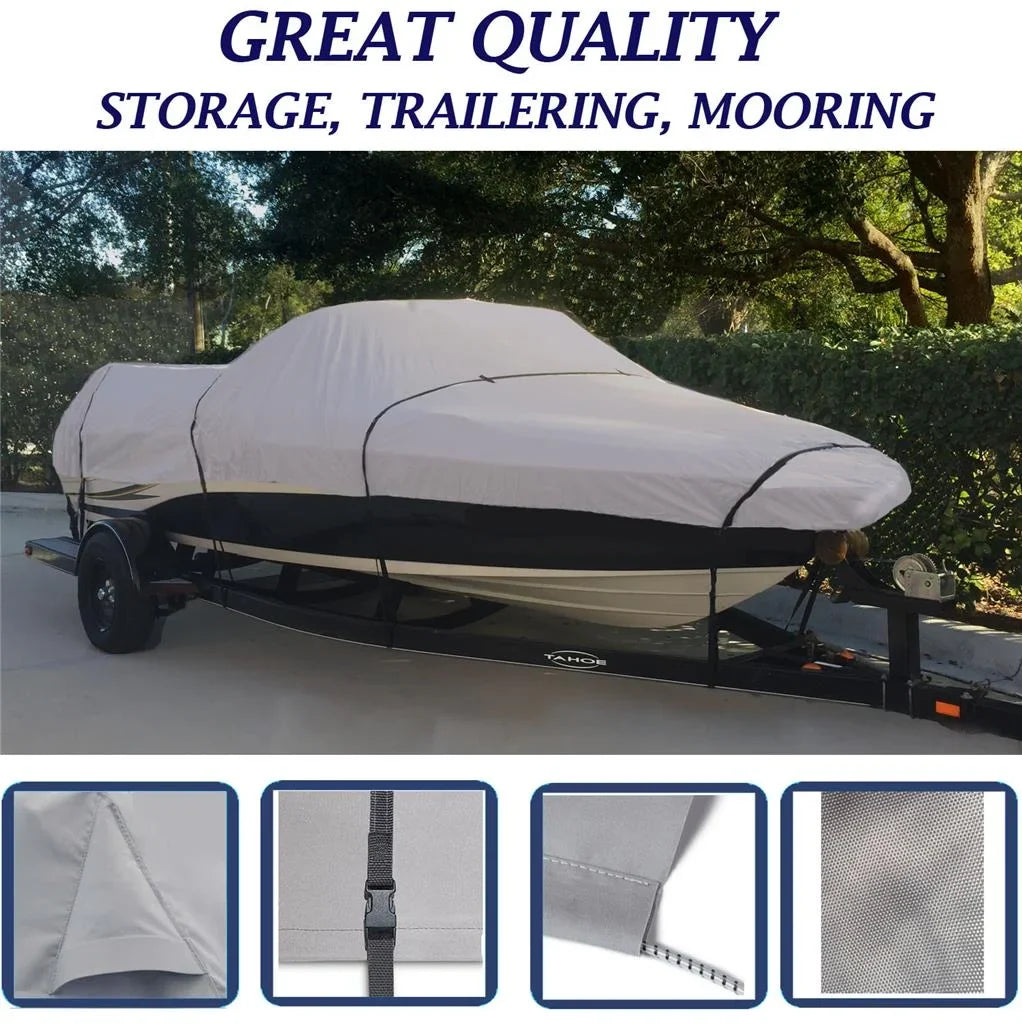 BOAT COVER Compatible for NORTH RIVER SizeEAHAWK 20' O/B COVERED ASize I/O 2013-2015 SizeTORAGE, TRAVEL, LIFT