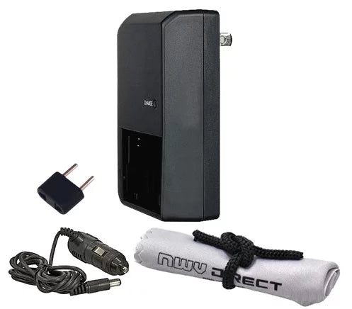 Off Camera 'Intelligent' AC & DC Rapid Charger For Panasonic Lumix DC-LX100 II + Nw Direct Microfiber Cleaning Cloth.