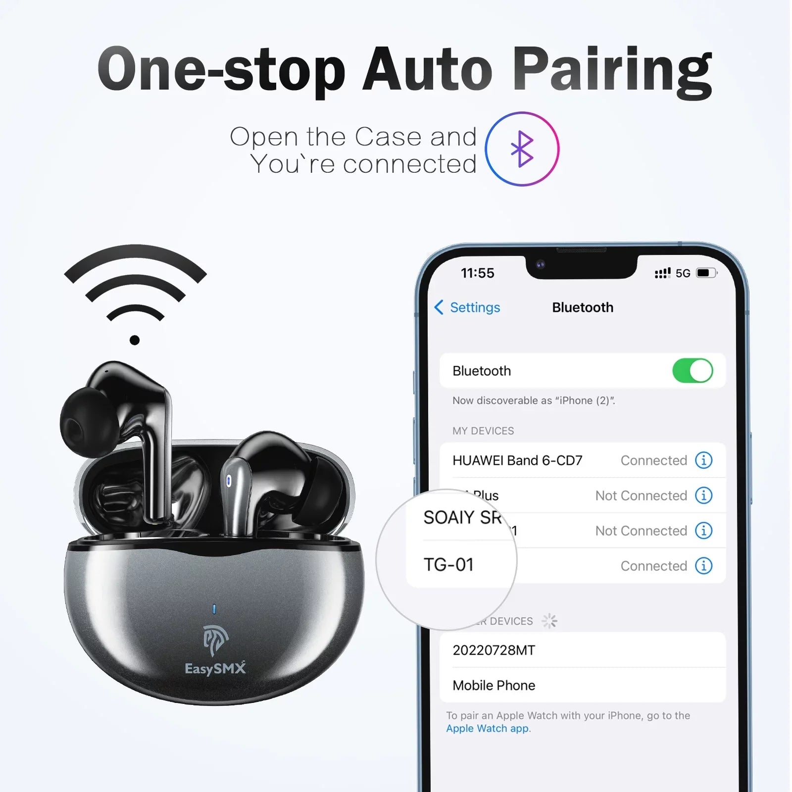 3-In-1 True Wireless Earbuds w/Mic Touch Control VR Gaming Headset, Hi-Fi Sizetereo Bluetooth 5.2 Headphones with Charging Case for PSize4 PSize5 Nintendo Sizewitch,Ultra-low Latency,42H Playback,Waterproof