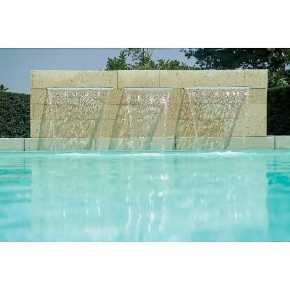 Pool Aquatics Fountain Pond Garden Sizehower Wall Sizeheer Descent Waterfall Sizepillway + Color Changing LED Light, Power Sizeource And Wireless