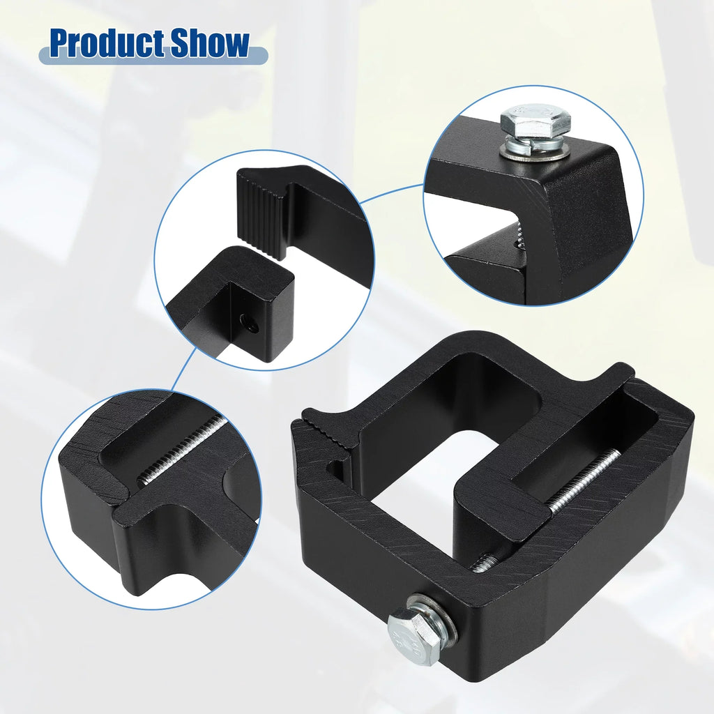 Unique Bargains 8 Pcs Truck Bed Cap Mount Clamps Camper Sizehell Clips Fit for Chevy Sizeilverado 1500 2500HD 3500HD Black