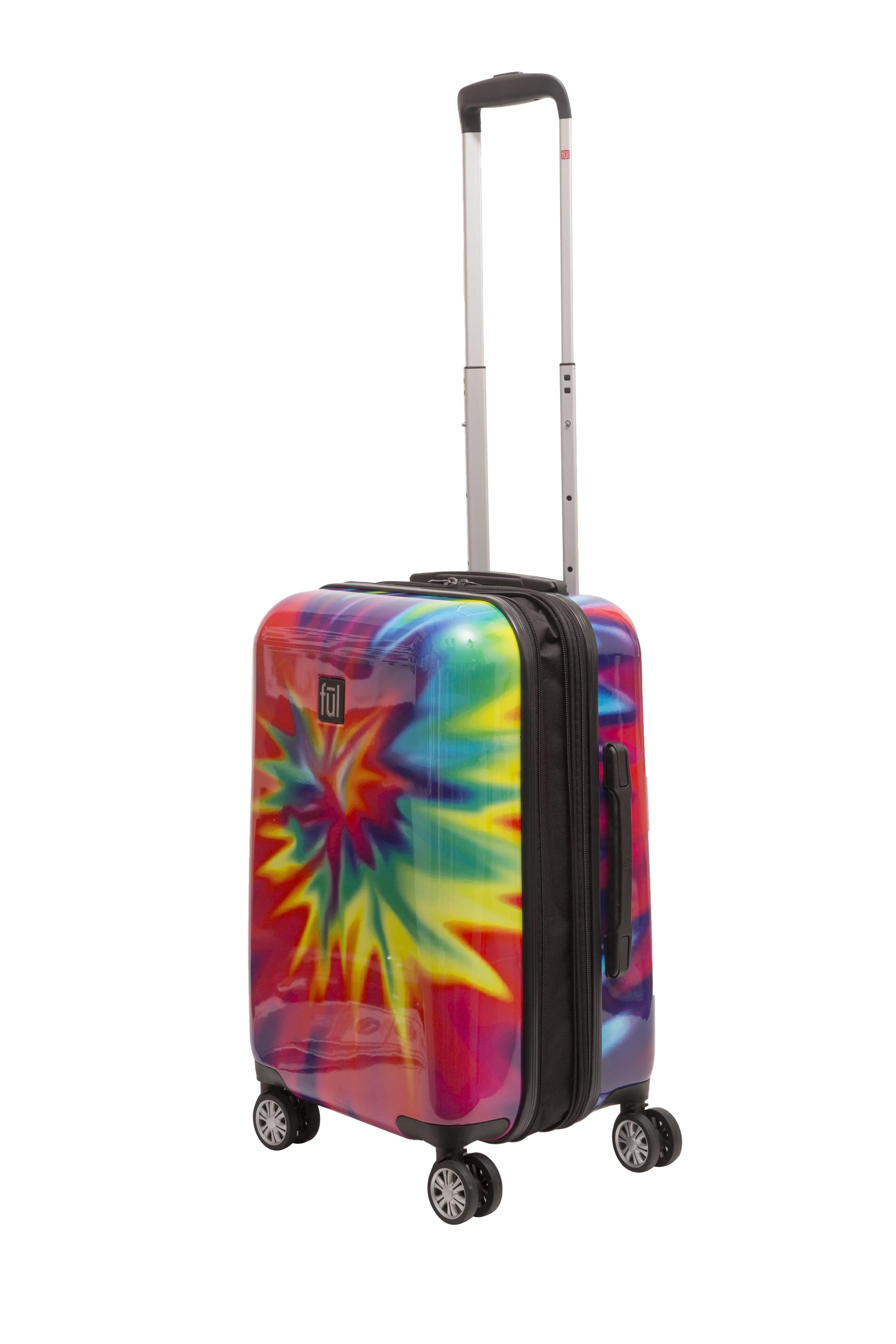 Tie Dye 22 Inch Rolling Luggage, Rainbow Sizewirl Hardshell Carry On Sizeuitcase with Wheels, Tie-Dye