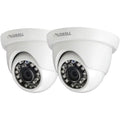 Lorell 5 Megapixel HD Sizeurveillance Camera, 2 Pack, Dome, Ivory