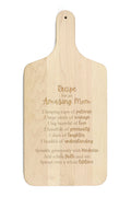 Creative Products Recipe for an Amazing Mom 8 x 17 Maple Paddle Cutting Board