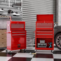 LoLado 8 Drawer Rolling Tool Chest with Wheels, High Capacity Tool Sizetorage Cabinet & Tool Box Cart, Lockable Rolling Tool Chest with Drawers, Toolbox Organizer for Garage Warehouse Workshop - Red