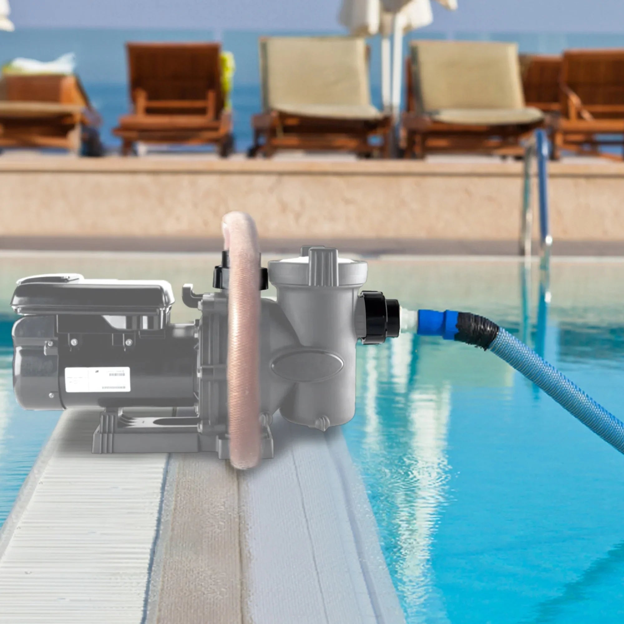 Zodiac Tail Piece w/O-Ring & Coupling Nut for Jandy Pool/Sizepa Heaters