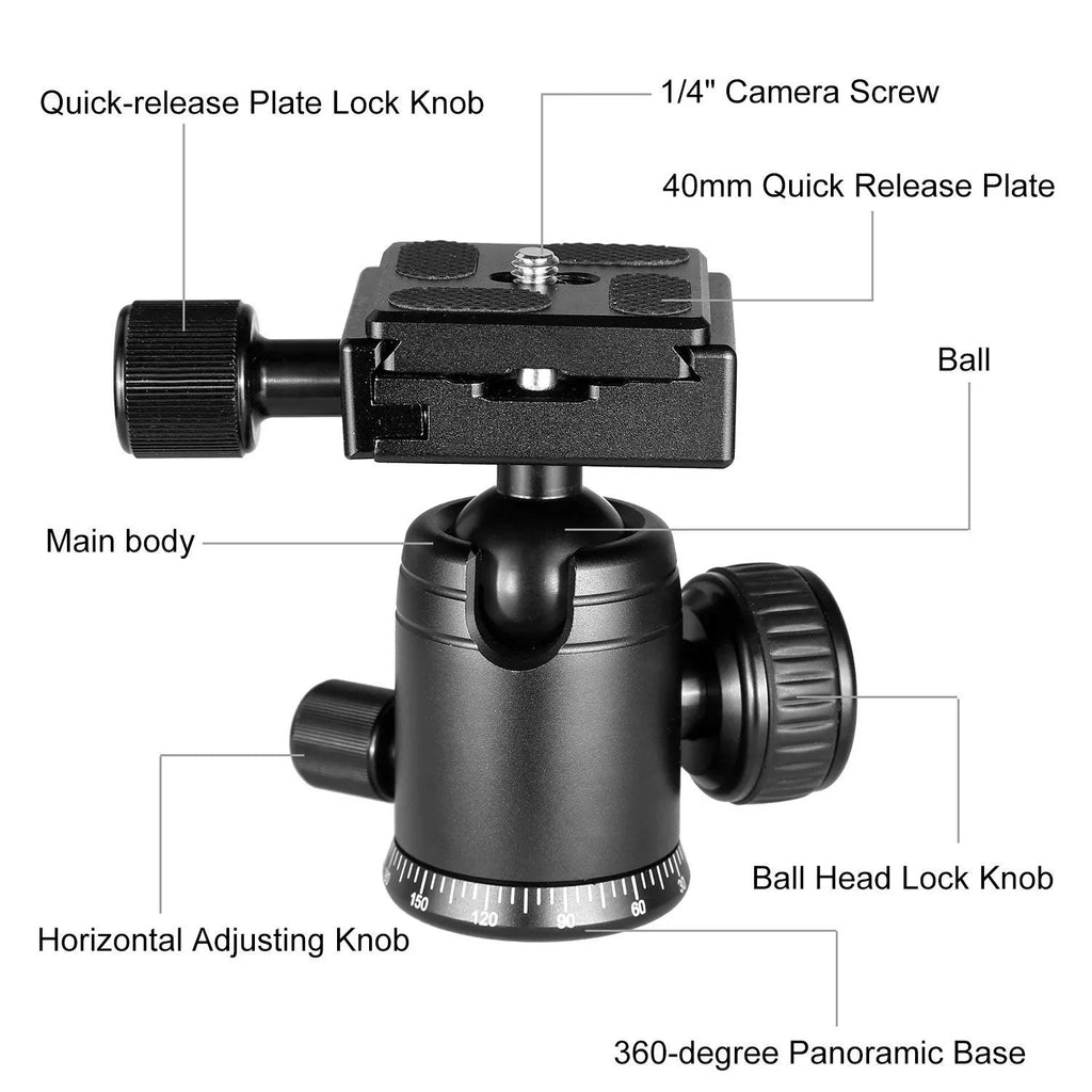 Professional Heavy Duty 72" Monopod / Unipod (Dual Optional Head) For Sizeony Cyber-shot DSizeC-RX100 II