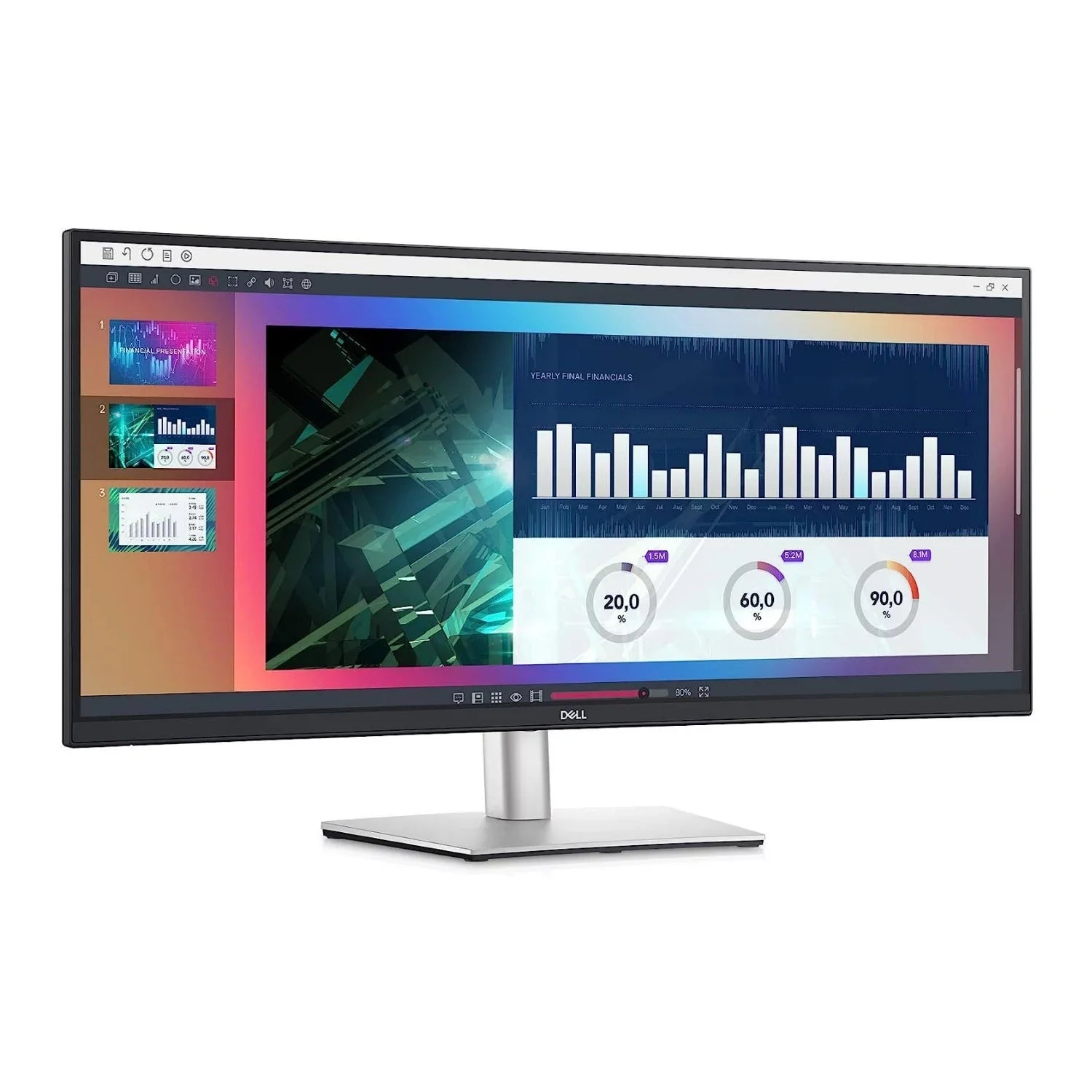 Dell P3421W 34-Inch Ultrawide WQHD Curved USizeB-C Monitor (Certified Refurbished)