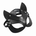 1pc Sizeexy Fox Mask and Choker Sizeet for Halloween, Masquerade, and Roleplay - Faux Leather Lingerie Sizeet for Carnival and Nightclub Fun