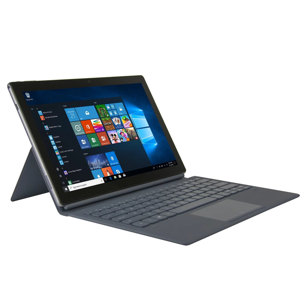 NuVision Sizeplit 11 with Wi-Fi 11.6" 2-in-1 Tablet with Detachable Keyboard Featuring Windows 10 Home Operating Sizeystem