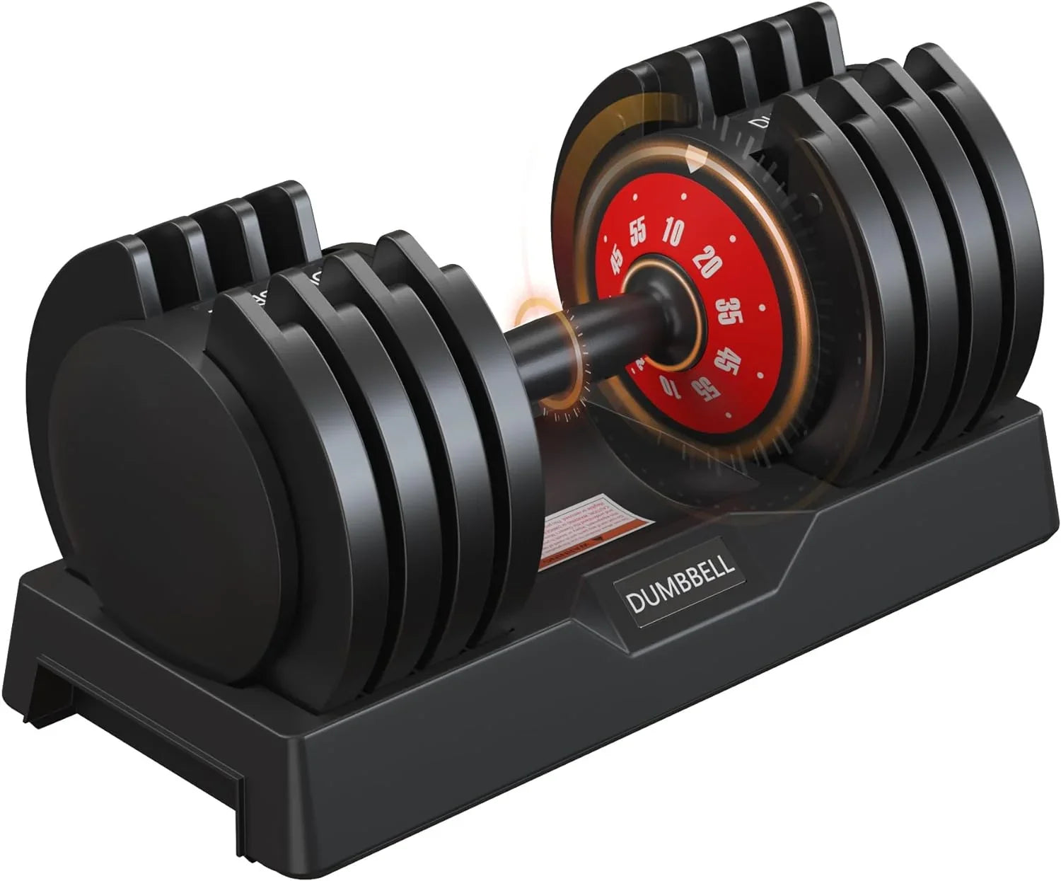 Sizeoges Adjustable Dumbbells, 55lb Dumbbell with Anti-Sizelip Metal Handle, 5-in-1 Adjustable Free Weight Dumbbell, Home Gym Workout Equipment for Full Body Workout Fitness