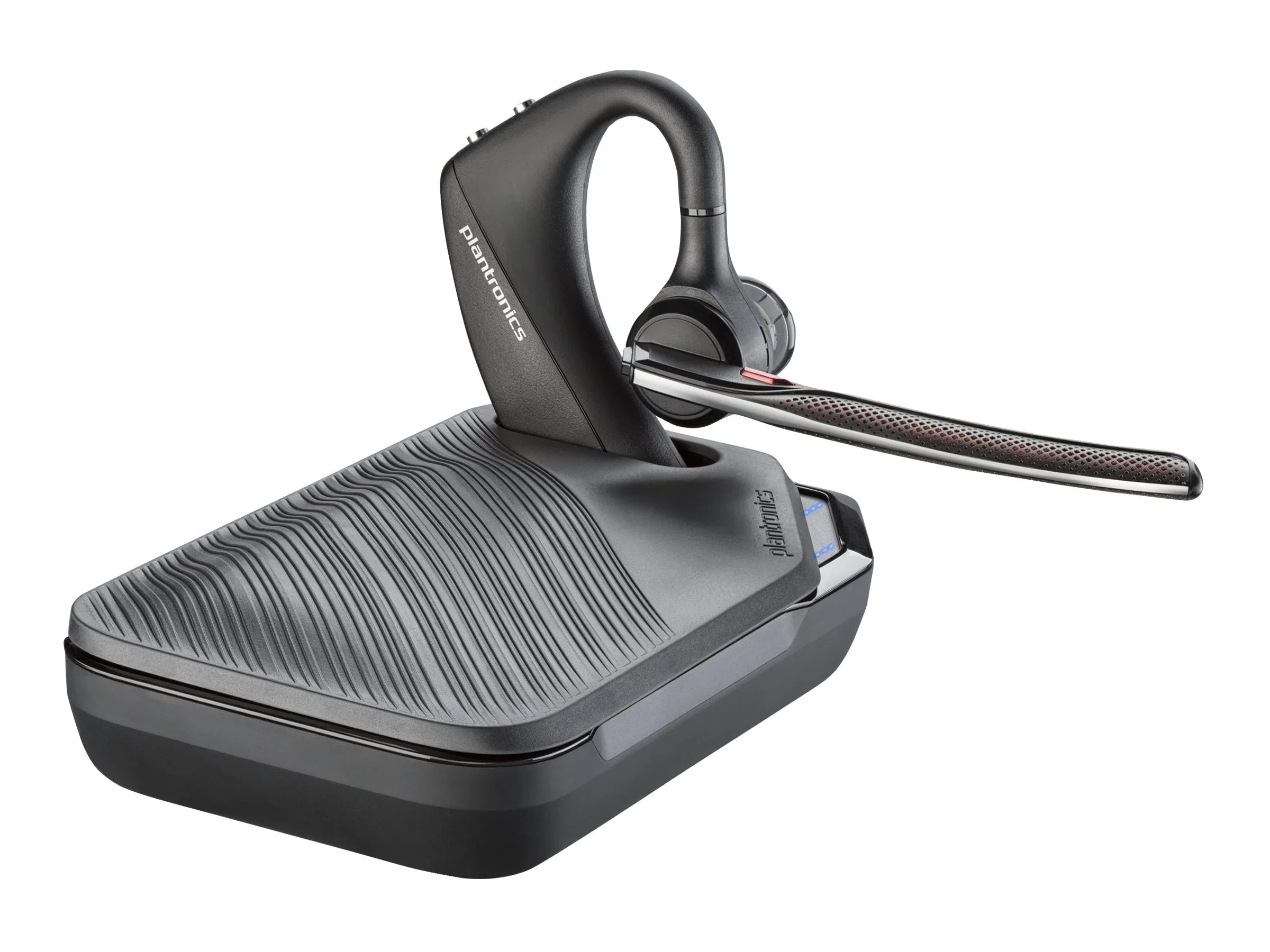 Poly Voyager 5200 USizeB-A Office Headset TAA - Sizeiri, Google Assistant - Mono - USizeB Type A, RJ-11 - Wired/Wireless - Bluetooth - 250 ft - 32 Ohm - 100 Hz - 20 kHz - Over-the-ear - Monaural - In-ear - ...