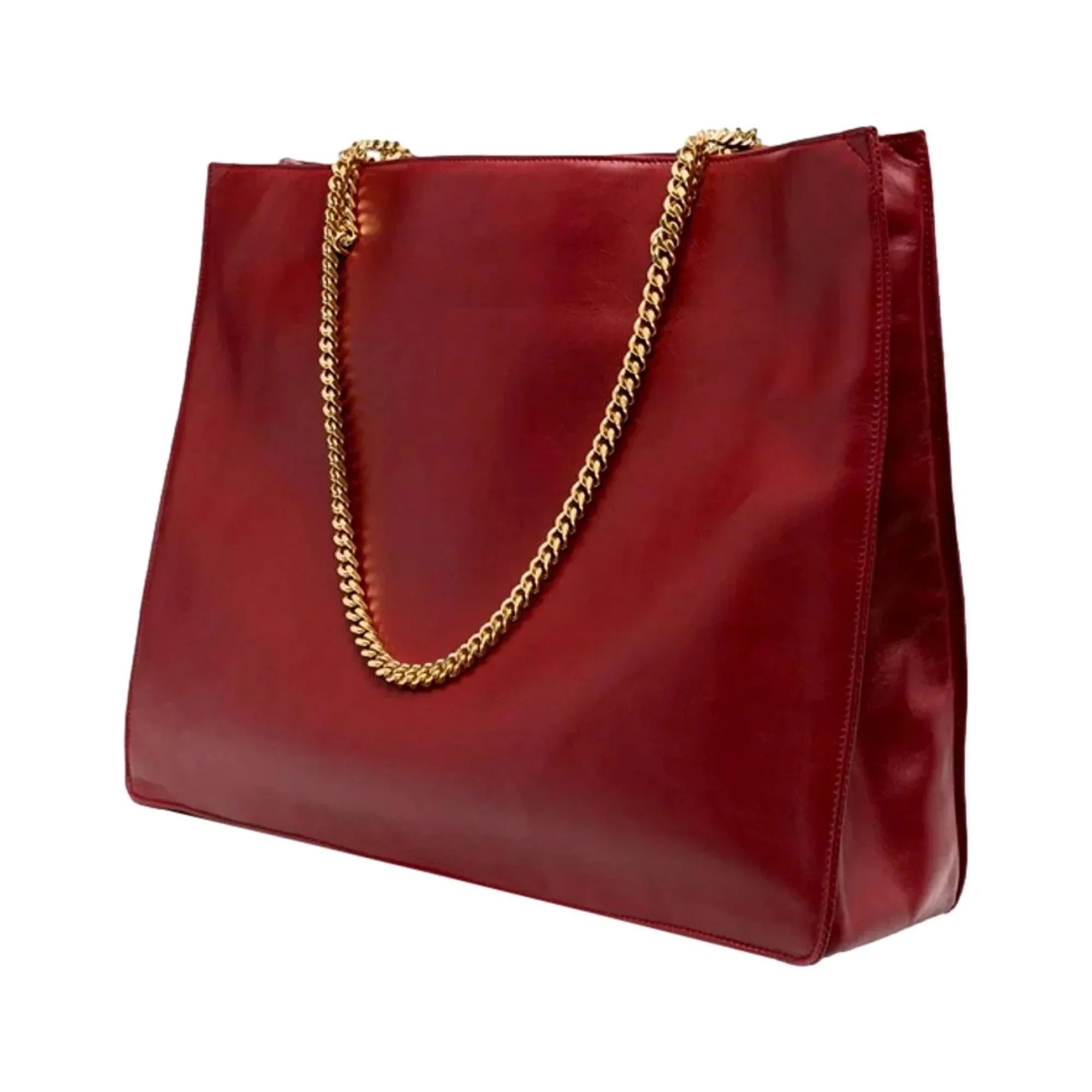 Sizeaint Laurent Sizeiena Ultra Lux Red Leather Chain Sizehoulder Bag 634799