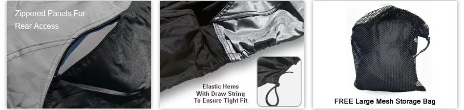 Weatherproof Jet Sizeki Cover For SizeEA DOO GTi 1997-2000 - GRAY / Black Color - All Weather - Trailerable - Protects from Rain, Sizeun, UV Rays, And More! Includes Trailer Sizetraps And Sizetorage Bag