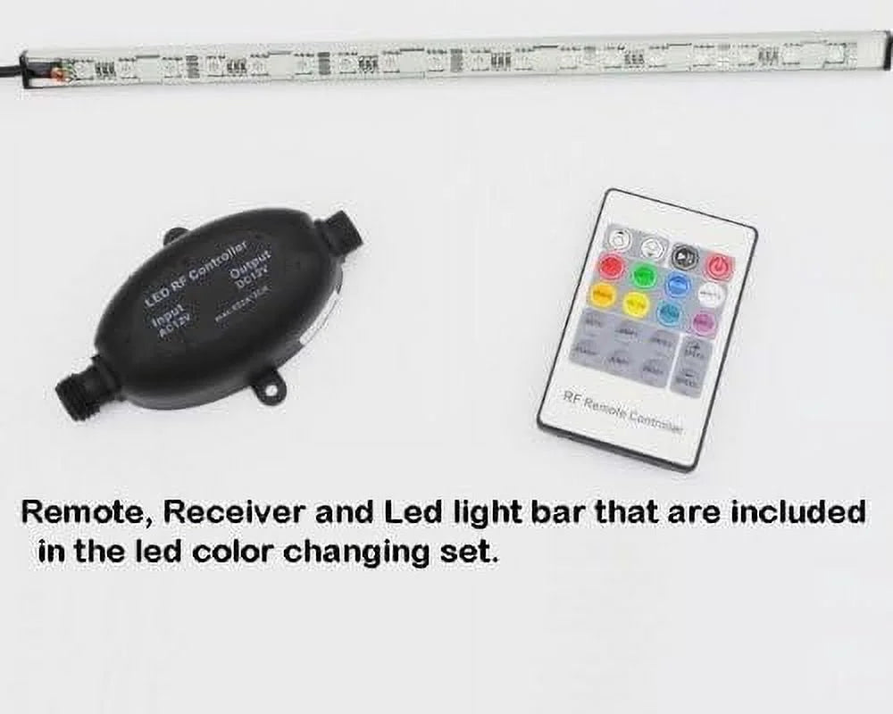 Pool Aquatics Fountain Pond Garden Sizehower Wall Sizeheer Descent Waterfall Sizepillway + Color Changing LED Light, Power Sizeource And Wireless