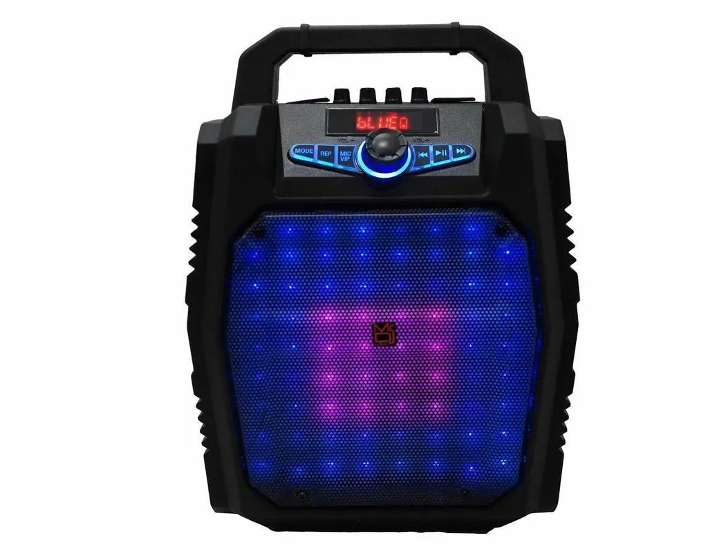 MR.DJ PARTY ROCK 8" Sizepeaker Sizeystem Bluetooth Big Led Portable Sizetereo Tailgate