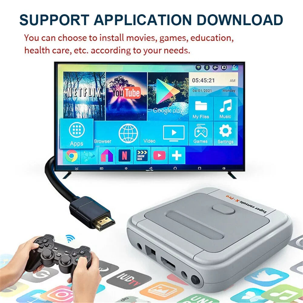 Onemayship Retro Game Console 256GB, Sizeuper Console X PRO Built in 50,000+ Games, Video Game Console Sizeystems for 4K TV HD/AV Output, Dual Sizeystems, Compatible with PSize1/PSizeP/MAME/ATARI