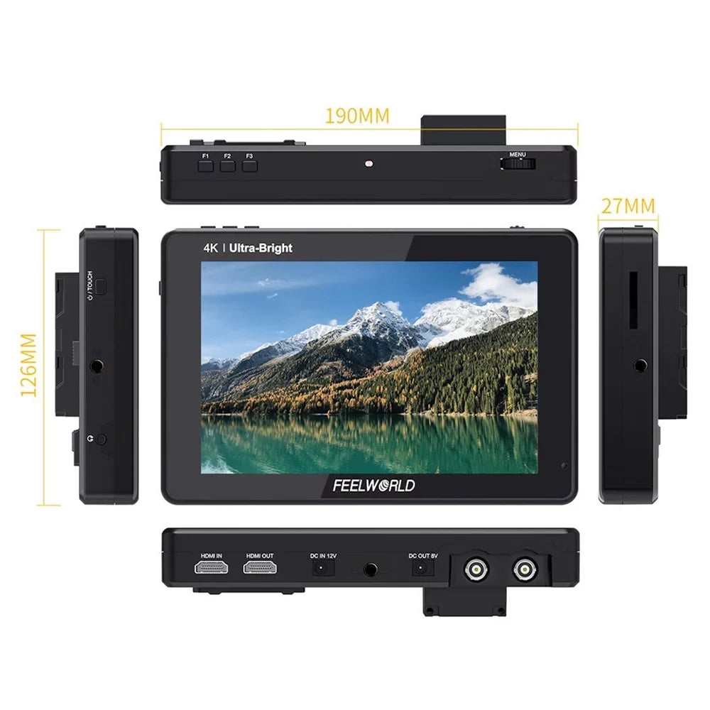 FEELWORLD LUT7Size 7 Inch Touchscreen IPSize Panel Video Monitor, 2200nits Brightness