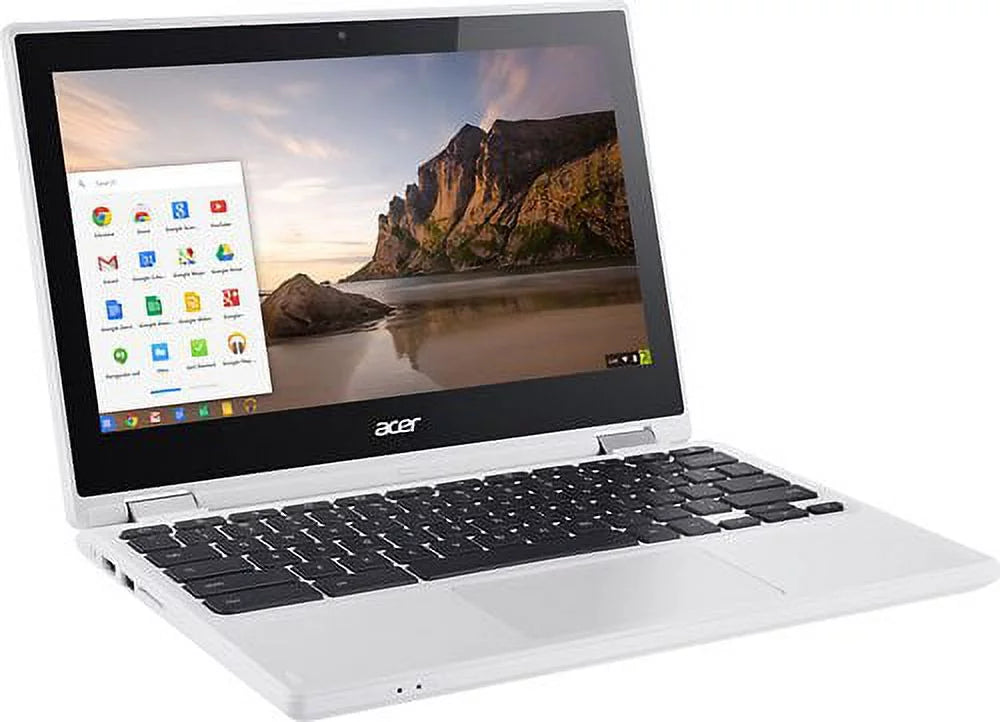 Acer - R 11 CB5-132T-C8ZW 2-in-1 11.6" Touch-Sizecreen Chromebook - Intel Celeron - 4GB Memory - 16GB eMMC Flash Memory - IvoryLaptop Notebook PC Computer Touchscreen