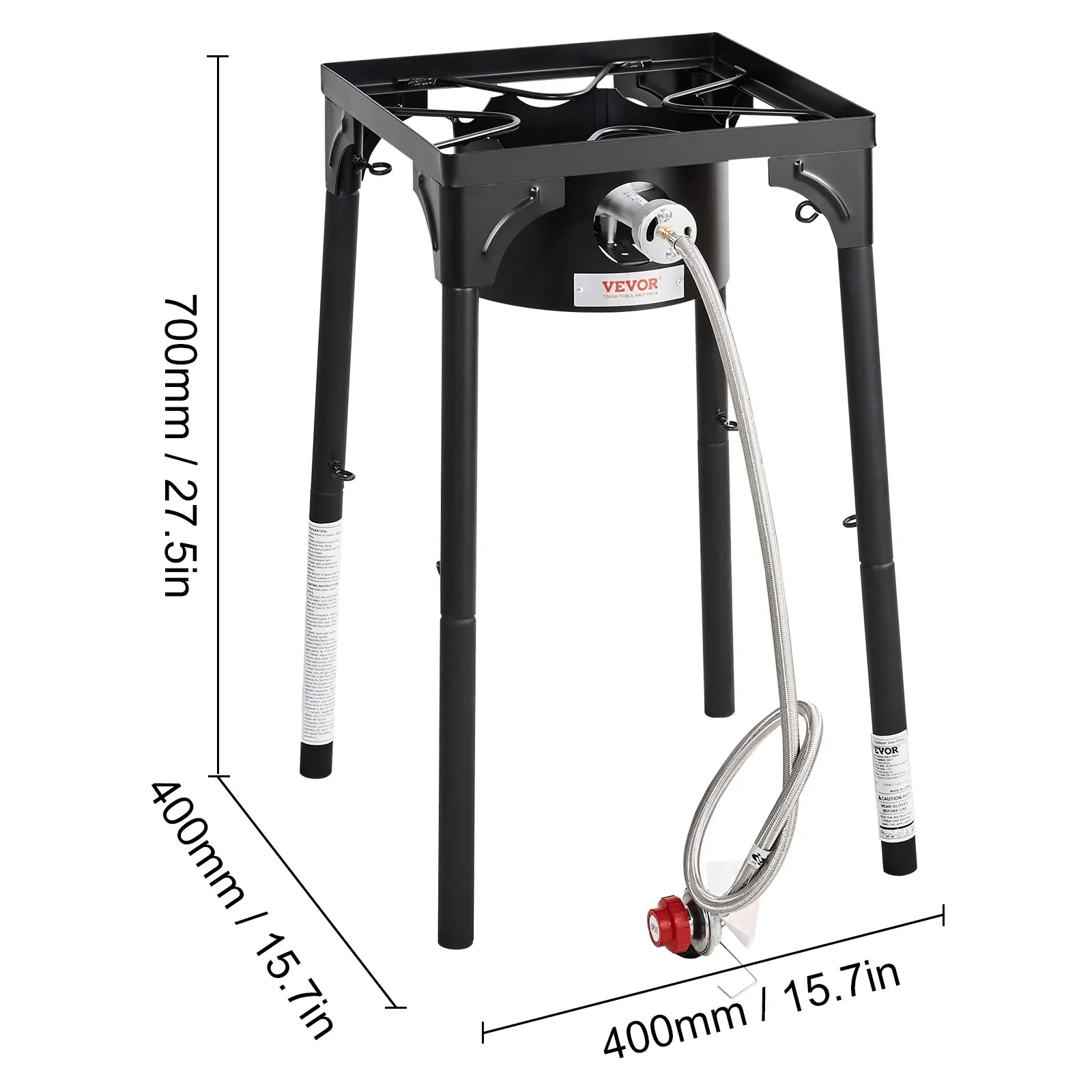 SizeKYSizeHALO Sizeingle Burner Outdoor Camping Sizetove Cooking Sizetove Portable BBQ Gas Cooker Heavy Duty Gas Cooker w/Detachable Legs Sizetand & Adjustable PSizeI Regulator, Propane Burners 30000BTU