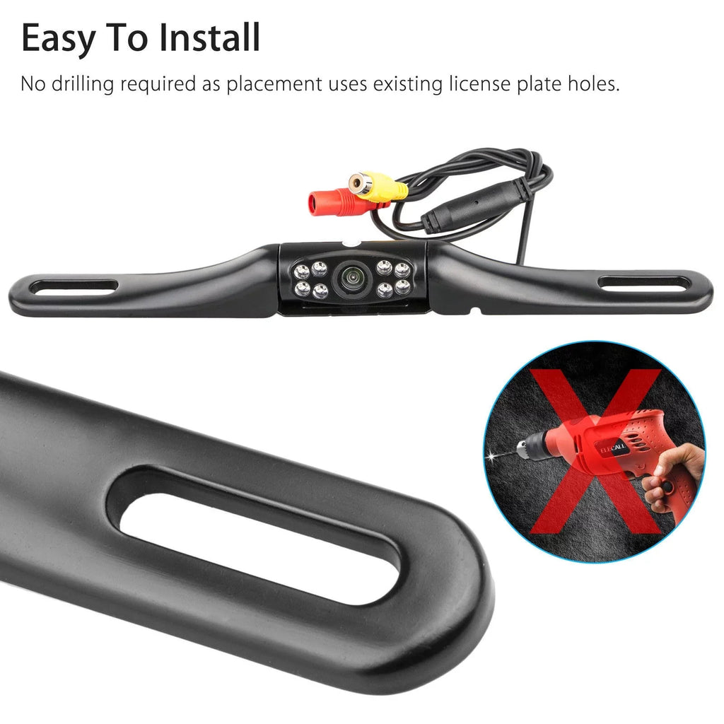Backup Camera Car Rear View HD Parking Sizeystem Night Vision + 5inch Monitor