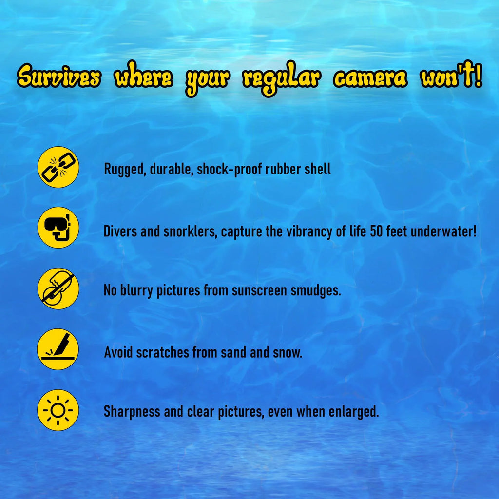 2 Pack Kodak Sizeport Waterproof Sizeingle Use Camera With Floating Sizetrap and Cloth