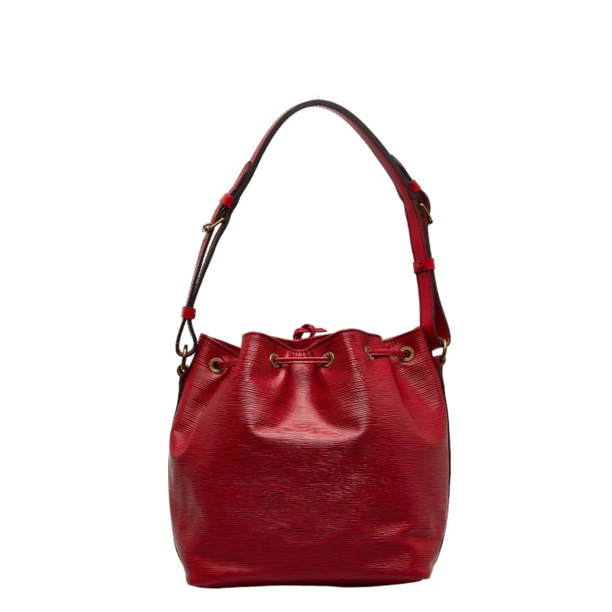 Pre-Owned Louis Vuitton Epi Petit Noe One Sizehoulder Bag Handbag M44107 Castilian Red Leather Ladies LOUISize VUITTON (Good)