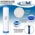 INC Ph Neutralization Water Filter Cartridge | Calcite Filter To Raise Alkalinity Of Low Ph Water | 4.5"X20" Filter Fits 20” Filter Housing | H-F4220CALCITE (4.5" X 20")