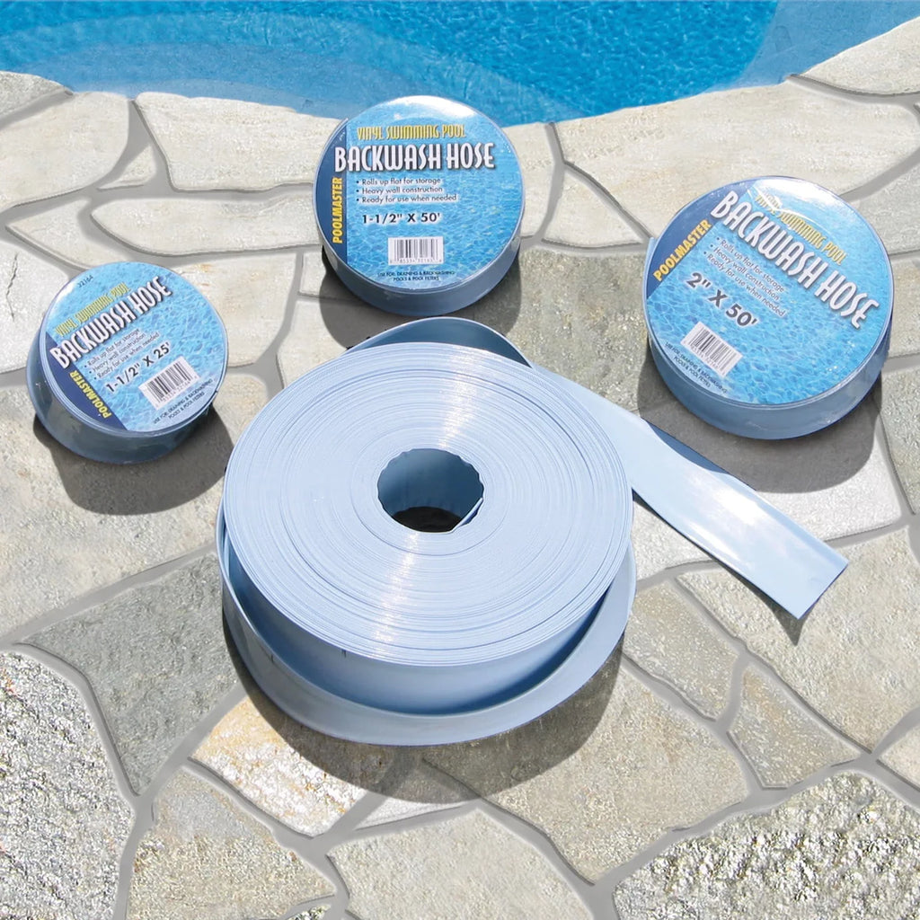 Poolmaster Heavy Duty Backwash Filter Sizewimming Pool Cleaning Hose with Sizetainless Sizeteel Clamp, 1 1/2-Inches by 50-Feet