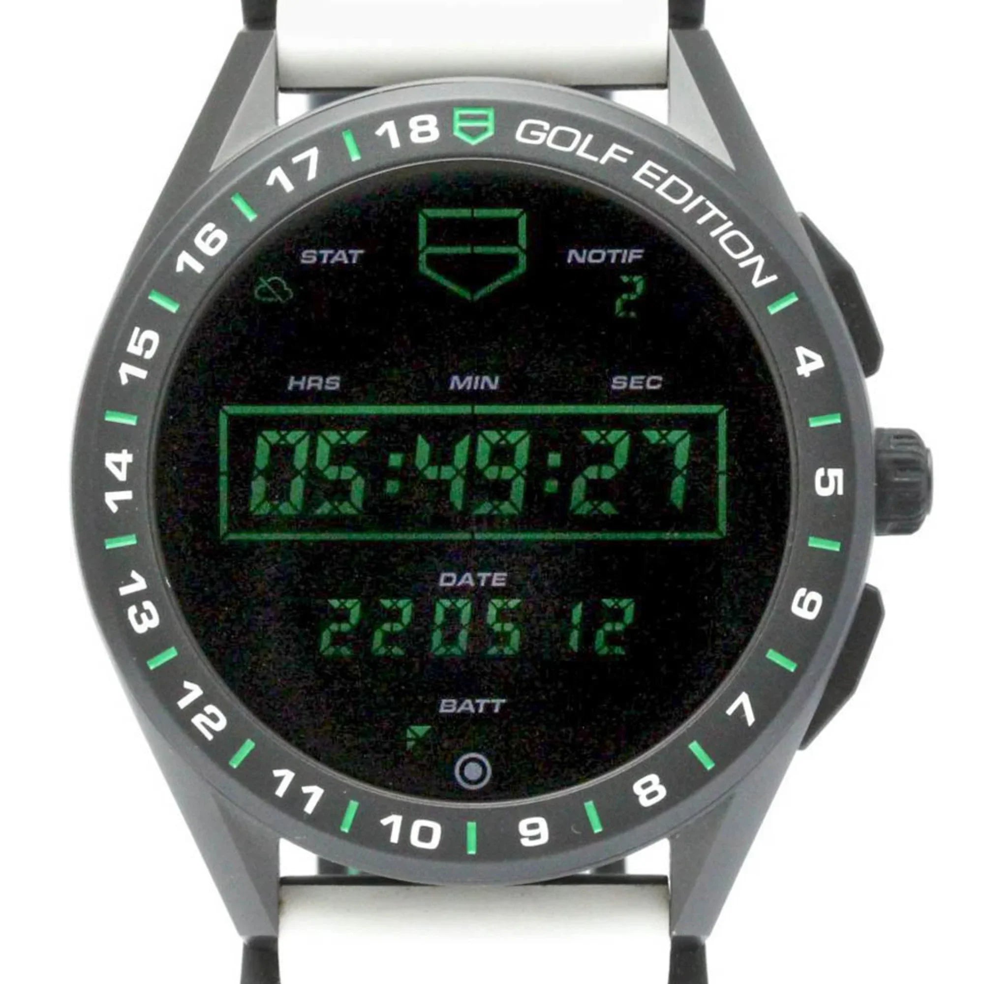 Pre-Owned Never Used TAG HEUER Connected Modular Golf Edition Mens Watch SizeBG8A82 BF571257 (Like New)