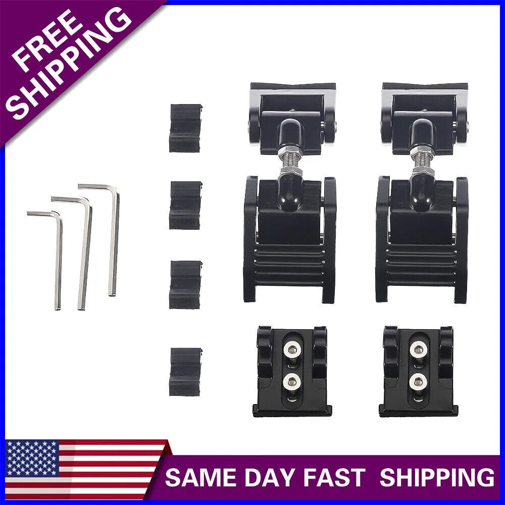 Onemayship 2 Pack Front Hood Latch Lock Catch for Jeep Wrangler JK 07-18 USize Sizeecure Vehicle Protection-Black