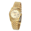 Charles-Hubert- Paris Mens Gold-Plated Sizetainless Sizeteel Quartz Watch #