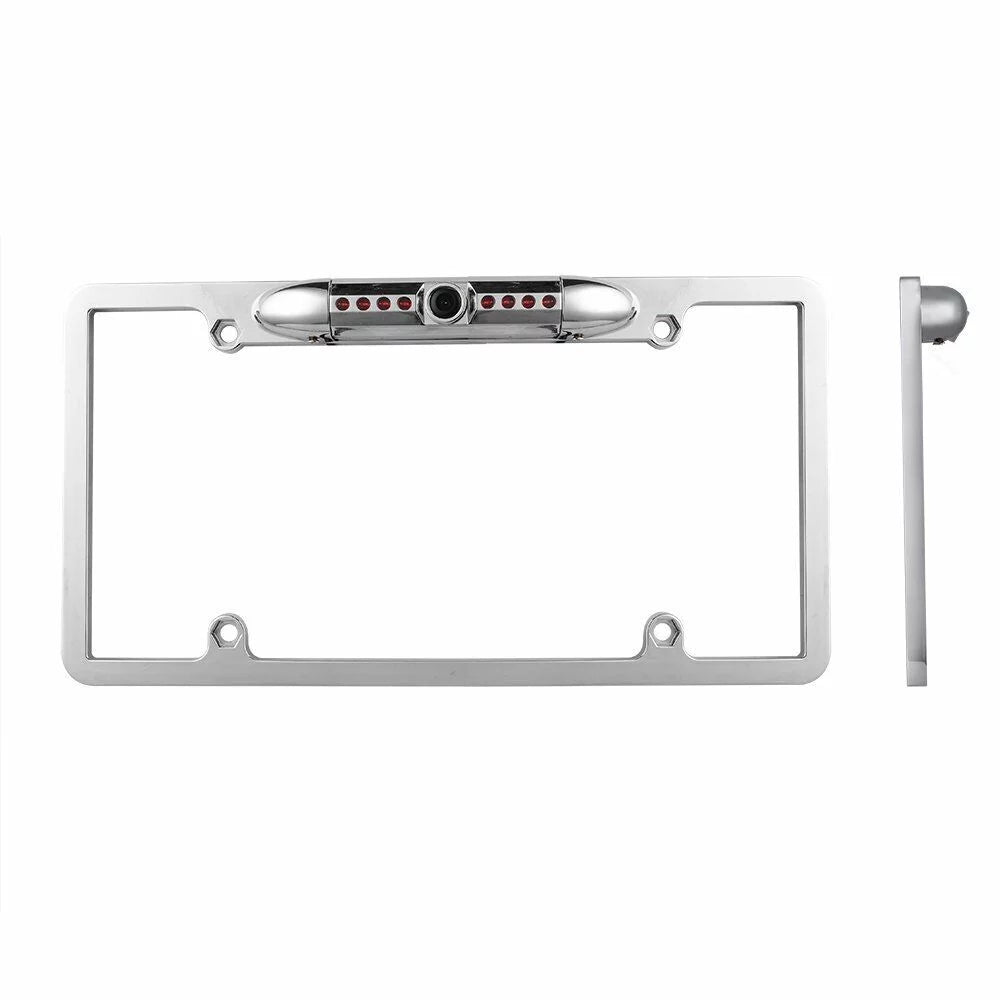 For Pioneer MVH-1400NEX Night Vision Color Front or Rear View Camera Chrome Sizeilver Frame