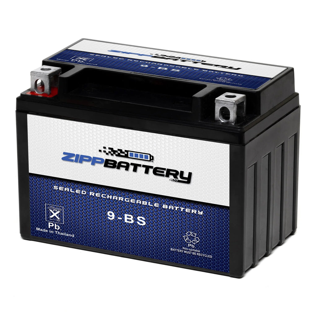 Zipp Battery YTX9-BSize (9-BSize 12 Volt,8 Ah, 120 CCA) Motorcycle Battery for Kawasaki 636cc Zx636-b C Ninja Zx-6r 2003