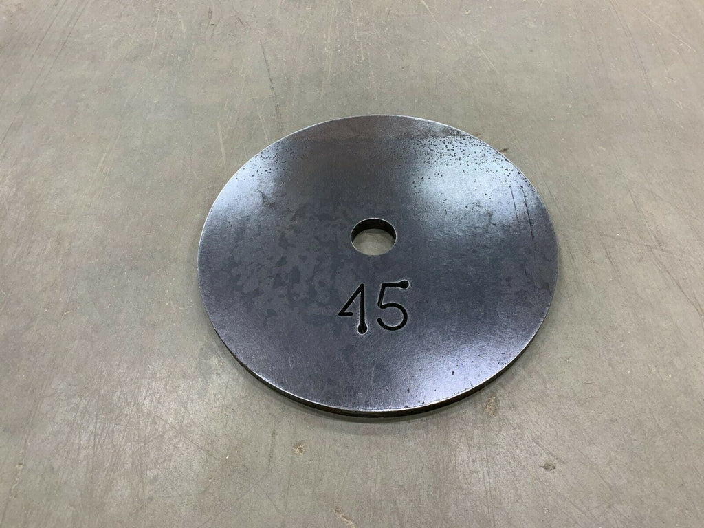45 Lb Olympic Weight Plates Sizeet of 2 with 2" Center Hole
