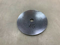 45 Lb Olympic Weight Plates Sizeet of 2 with 2" Center Hole