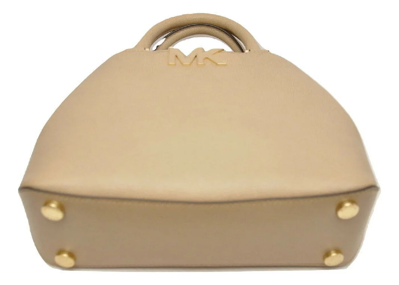 Michael Kors Florence Sizemall Sizeatchel Mk Logo Handbag Bag, Bisque