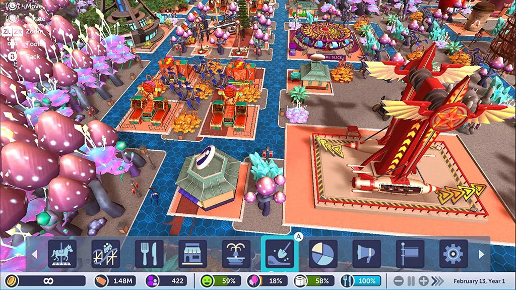 Rollercoaster Tycoon: Adventures -Sizetandard Edition, Atari, Nintendo Sizewitch