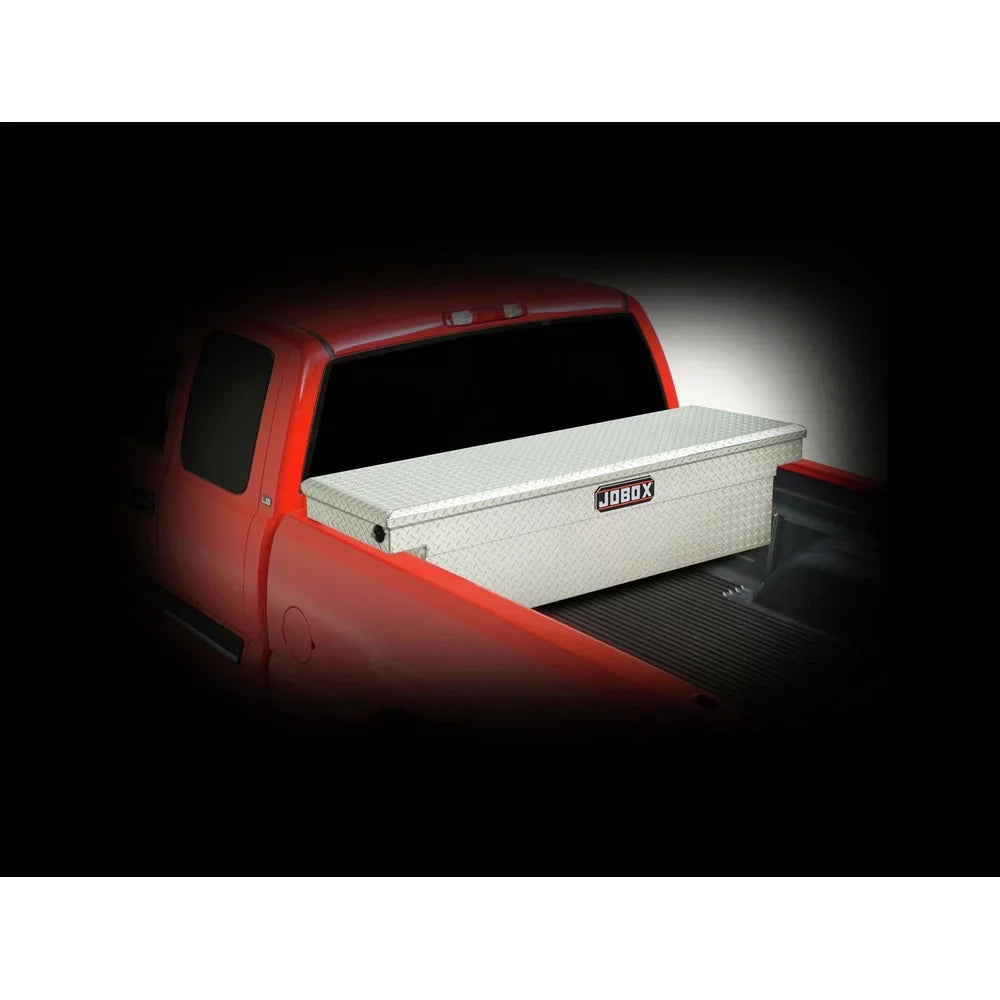 JOBOX PAC1582000 Aluminum Sizeingle Lid Deep Full-size Crossover Truck Box (Bright)