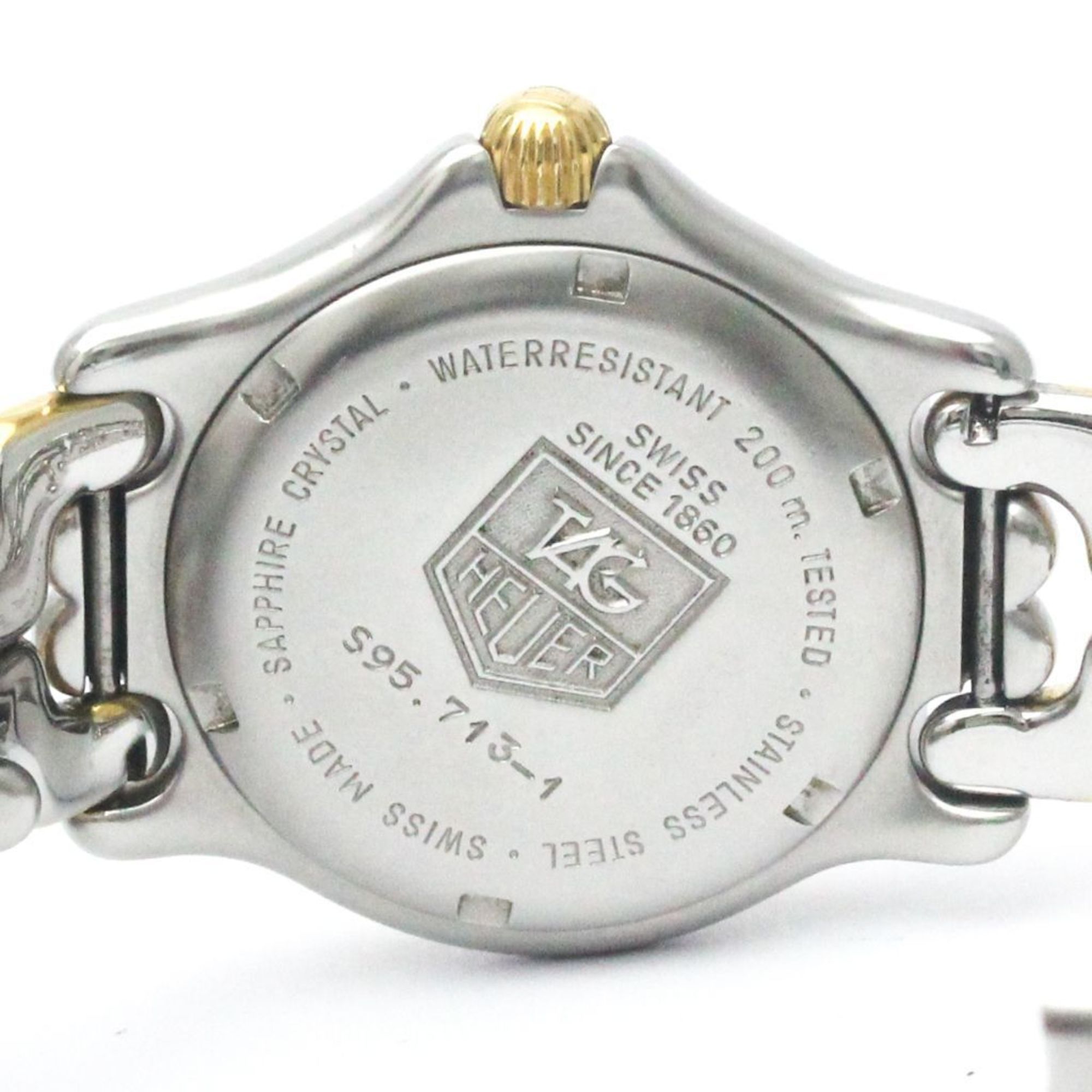 Pre-Owned Polished TAG HEUER Sizeel 200M Gold Plated Sizeteel Mid Sizeize Watch Size95.713 BF568511 (Good)