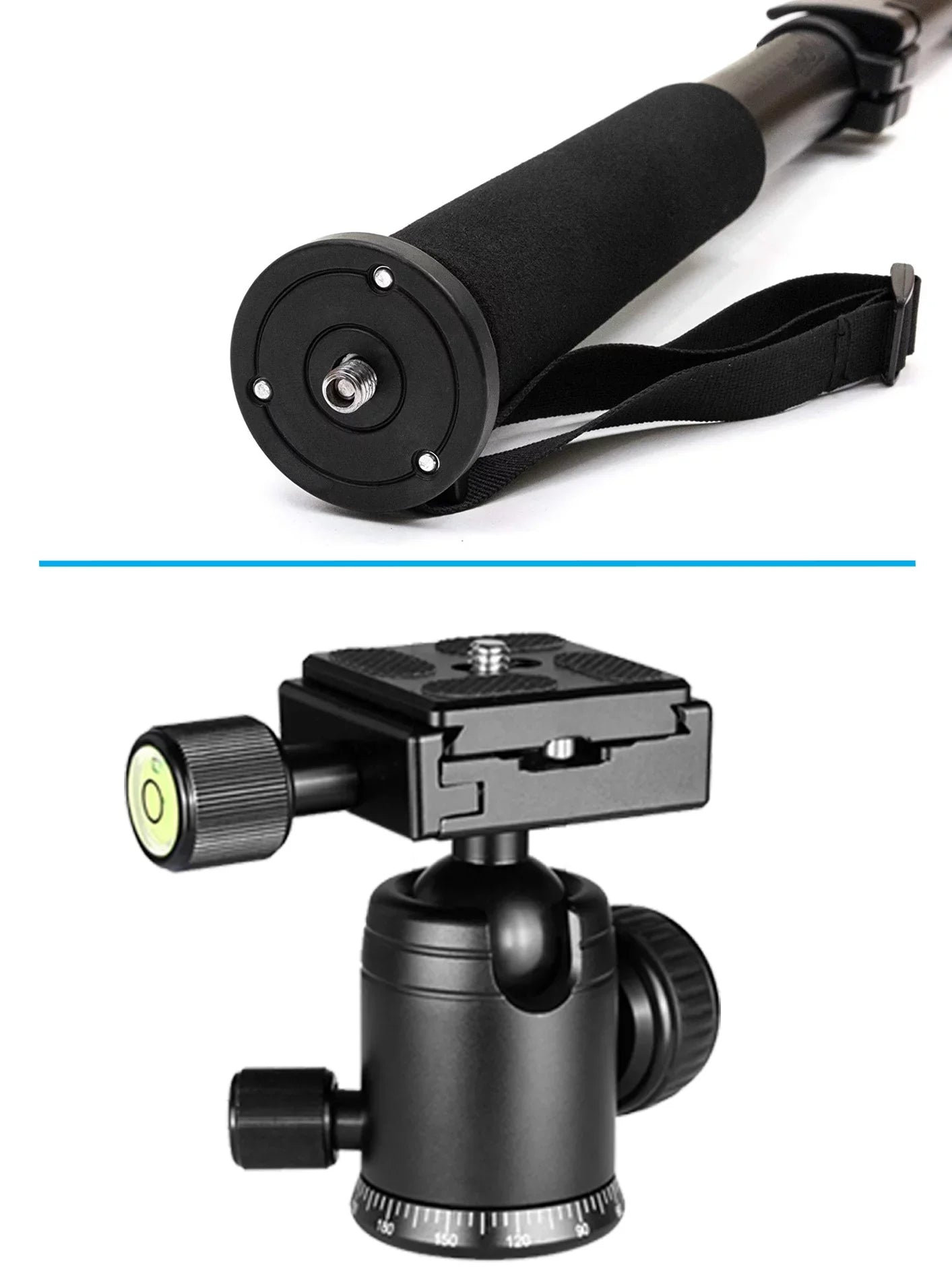 Professional Heavy Duty 72" Monopod / Unipod (Dual Optional Head) For Sizeony Cyber-shot DSizeC-RX100 II