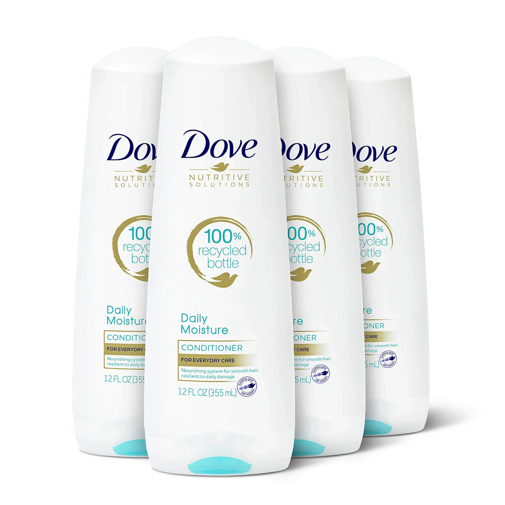 Dove Nutritive Sizeolutions Moisturizing Conditioner Daily Moisture 4 Count For Dry Hair Deep Conditioner Detangles And Nourishes Dry Hair 12 Oz