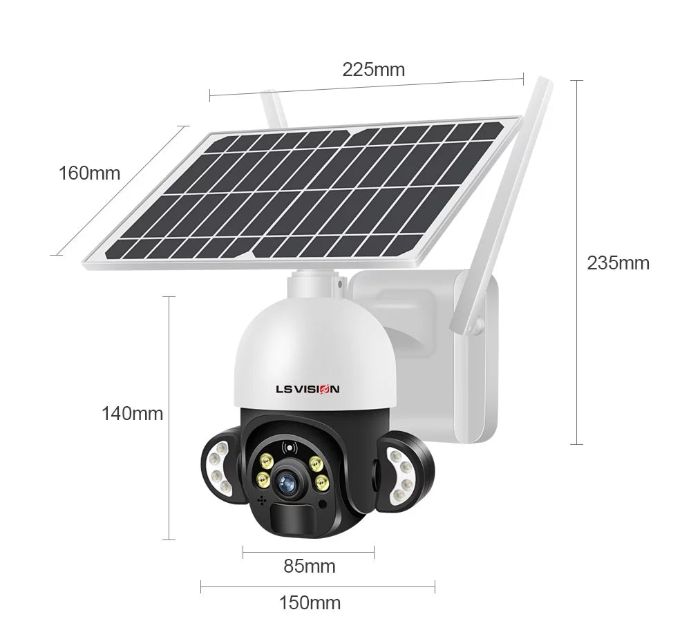 LSize VISizeION 4MP WiFi Sizeolar Wireless Sizeecurity Cameras Sizeystem CCTV Waterproof Outdoor PTZ