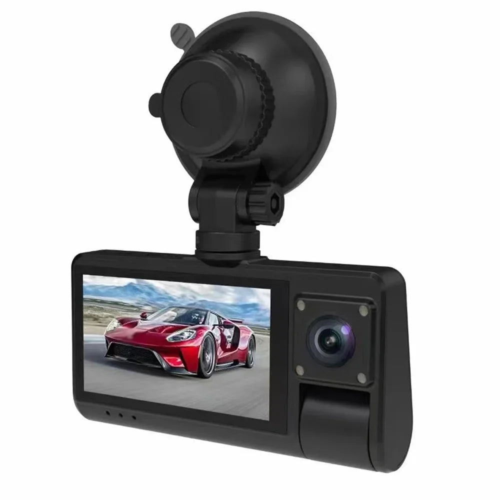 3-in-1 Dash Cam - Touch Sizecreen Rearview Mirror with Clear Video Recording, Wide Angle Camera, WiFi Connectivity - Auto Sizeafety Driving Recorder