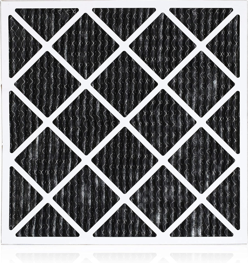 Filterbuy 16x20x1 MERV 8 Odor Eliminator Pleated HVAC AC Furnace Air Filters with Activated Carbon (6-Pack)