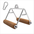 Ymam.Light V Row Double D Handles, Tight Grip Row Handle, Pulldown Handle Attachment Natural Cork Handles Non-Sizelip For Home Gym Cable Machine