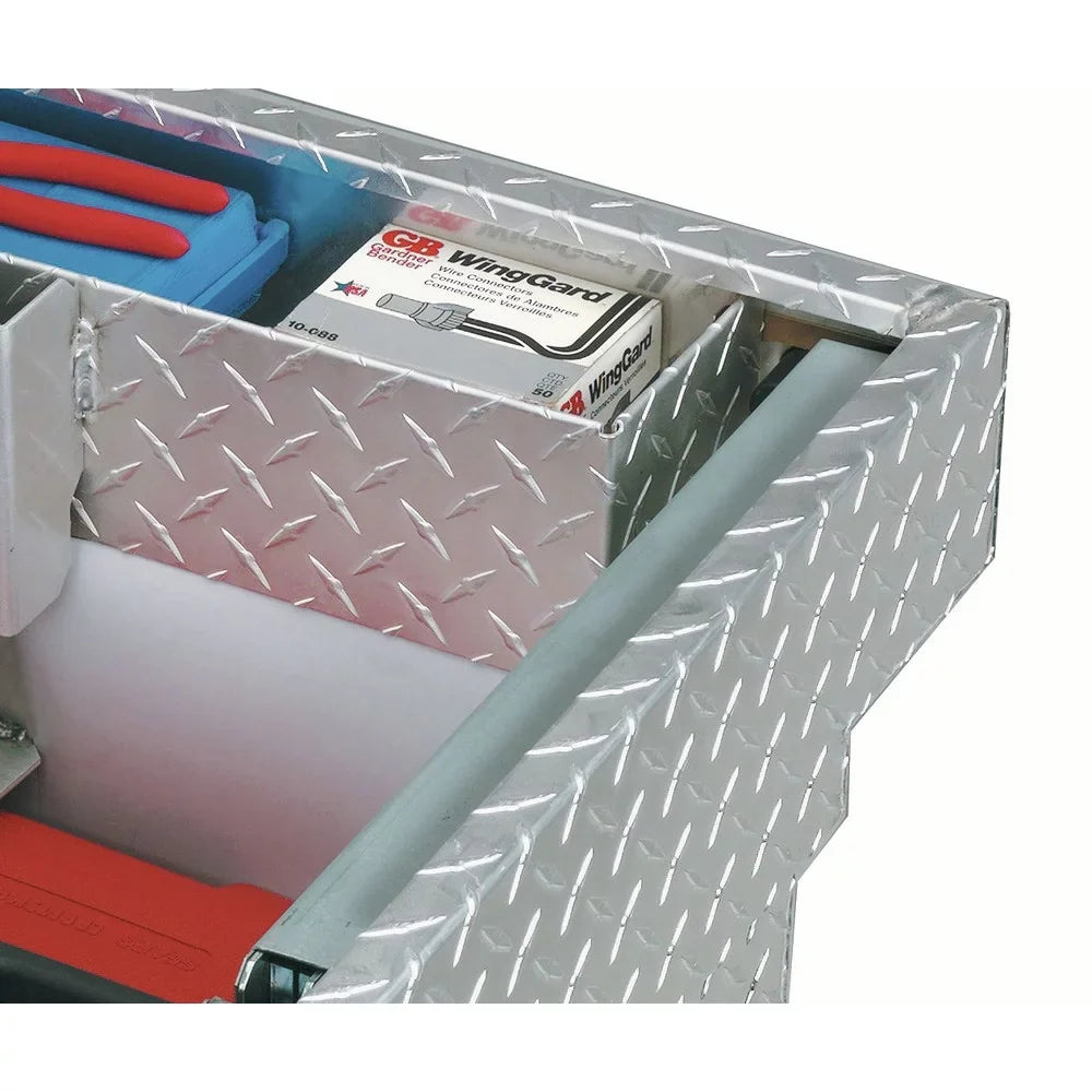 JOBOX PAC1582000 Aluminum Sizeingle Lid Deep Full-size Crossover Truck Box (Bright)