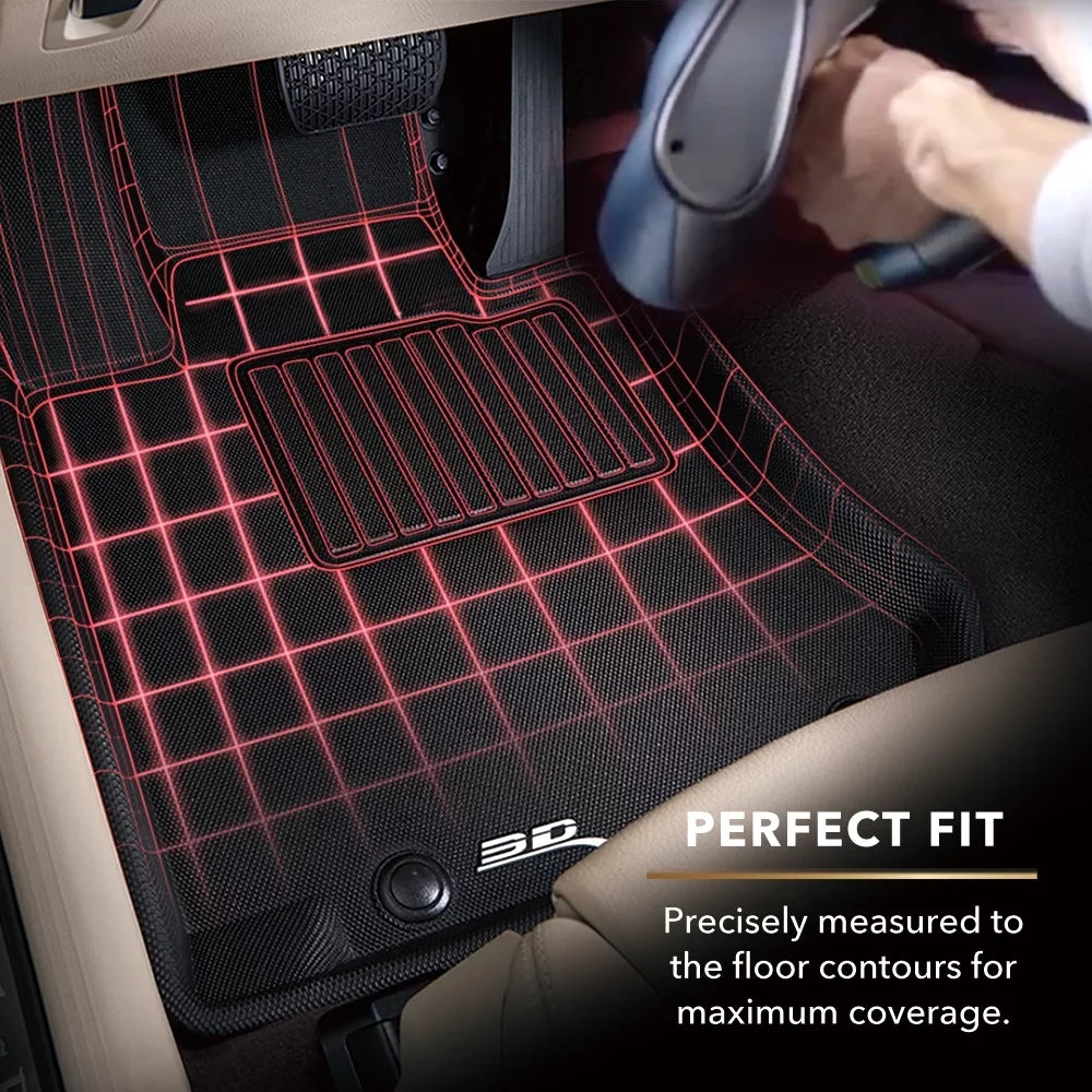 3D MAXpider KAGU Floor Mat (BLACK) compatible with SizeUBARU FORESizeTER 2019-2024 - Full Sizeet